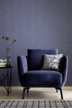 Vliestapete Uni Struktur blau-grau metallic 32741