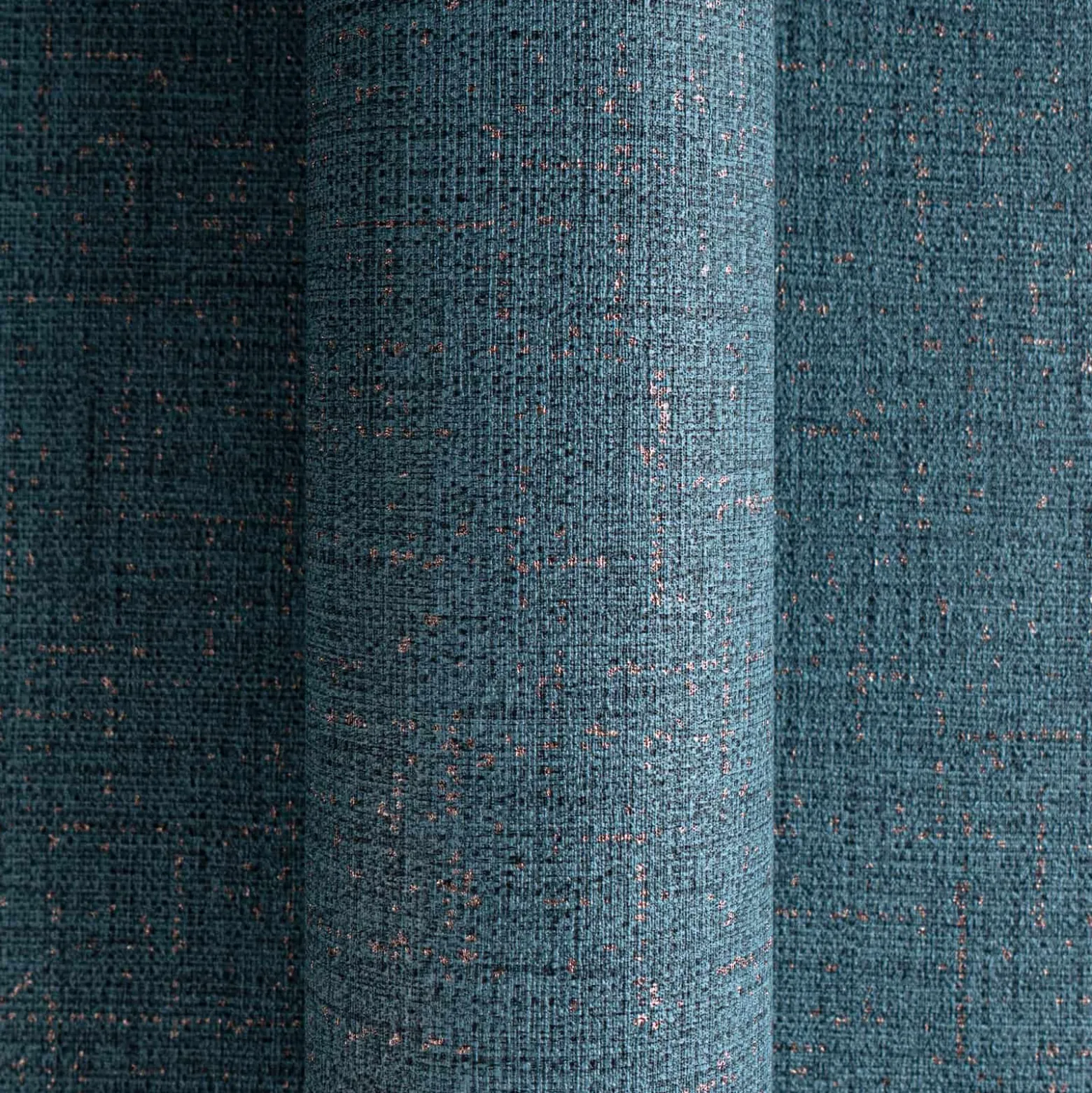 Vliestapete Uni Struktur Blau Kupfer Metallic 79067-4