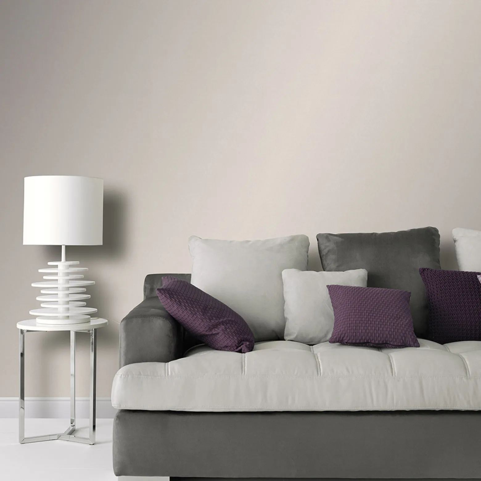 Vliestapete Uni Struktur Creme Beige Metallic 10437-02