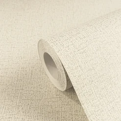 Vliestapete Uni Struktur Creme Gold Metallic 79065-2