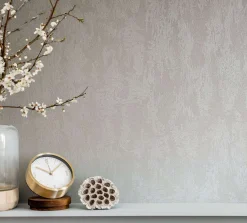 Vliestapete Uni Struktur Glanz grau Marburg Nabucco 58016