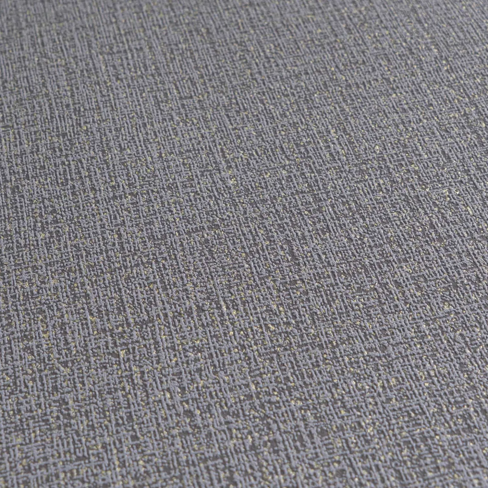 Vliestapete Uni Struktur Grau Gold Metallic 79065-6