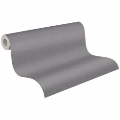 Vliestapete Uni Struktur Grau Gold Metallic 79065-6