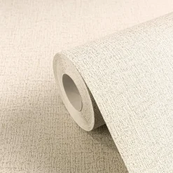 Vliestapete Uni Struktur Grau Creme Metallic 79065-7