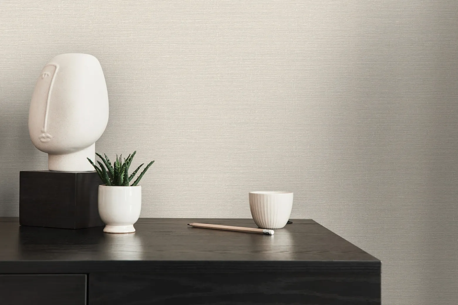 Vliestapete Uni Struktur Kratzer Beige Creme 39648-3