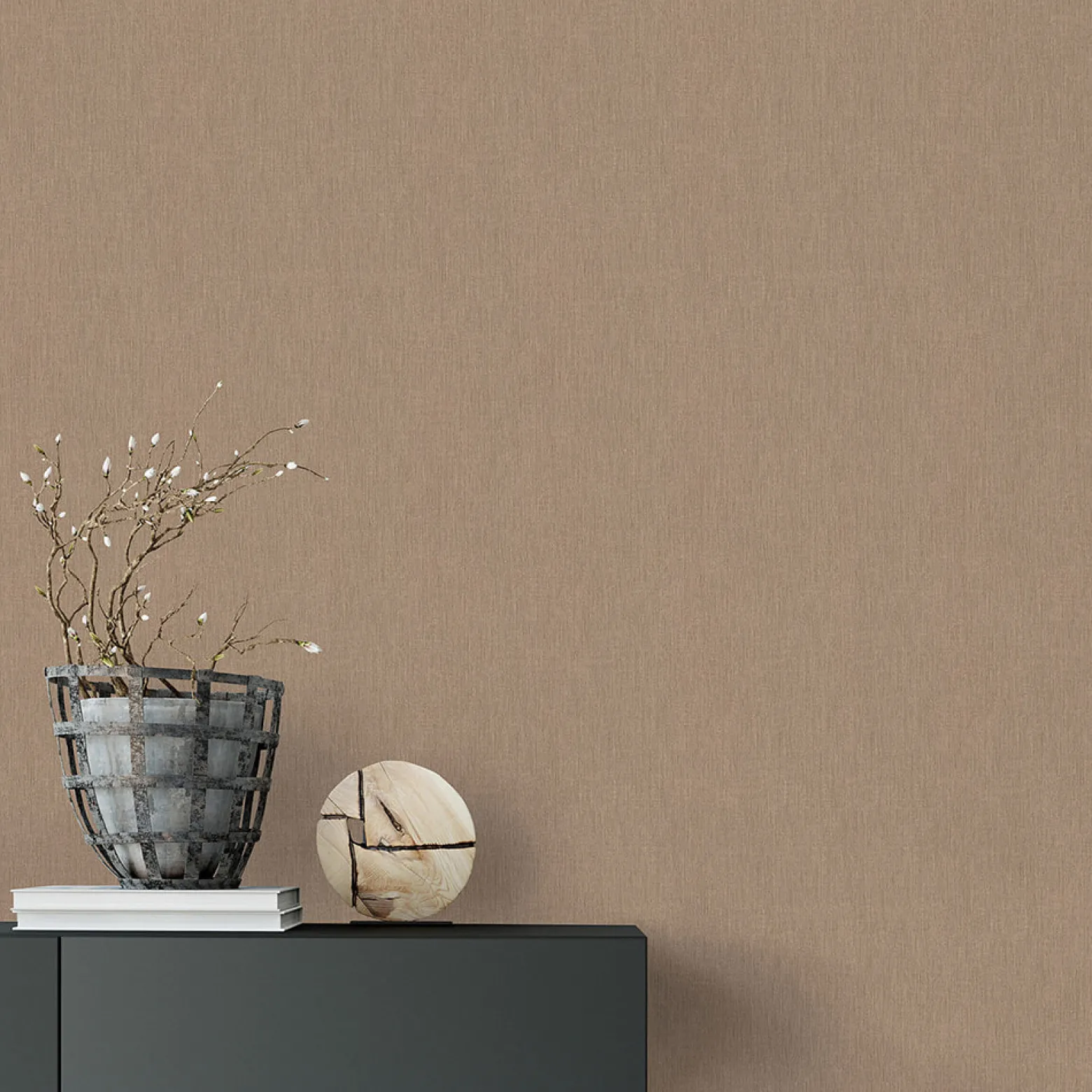 Vliestapete Uni Struktur Linien Gold Metallic 10437-30