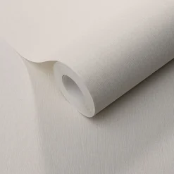 Vliestapete Uni Struktur Linien Creme Metallic 10437-14