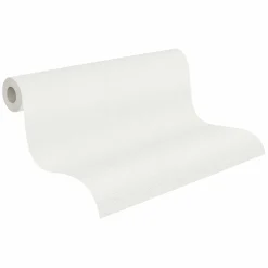 Vliestapete Uni Struktur Modern Weiß Blau 79099-1