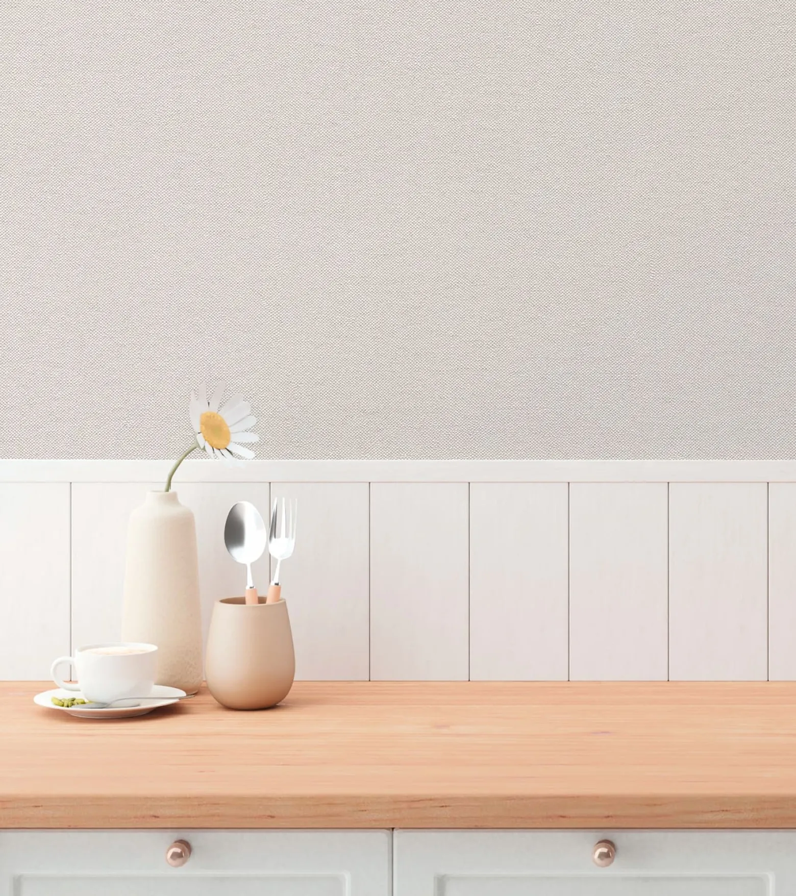 Vliestapete Uni Struktur Modern Grau Beige 79098-5