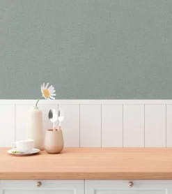 Vliestapete Uni Struktur Modern Blau Grün 79097-5