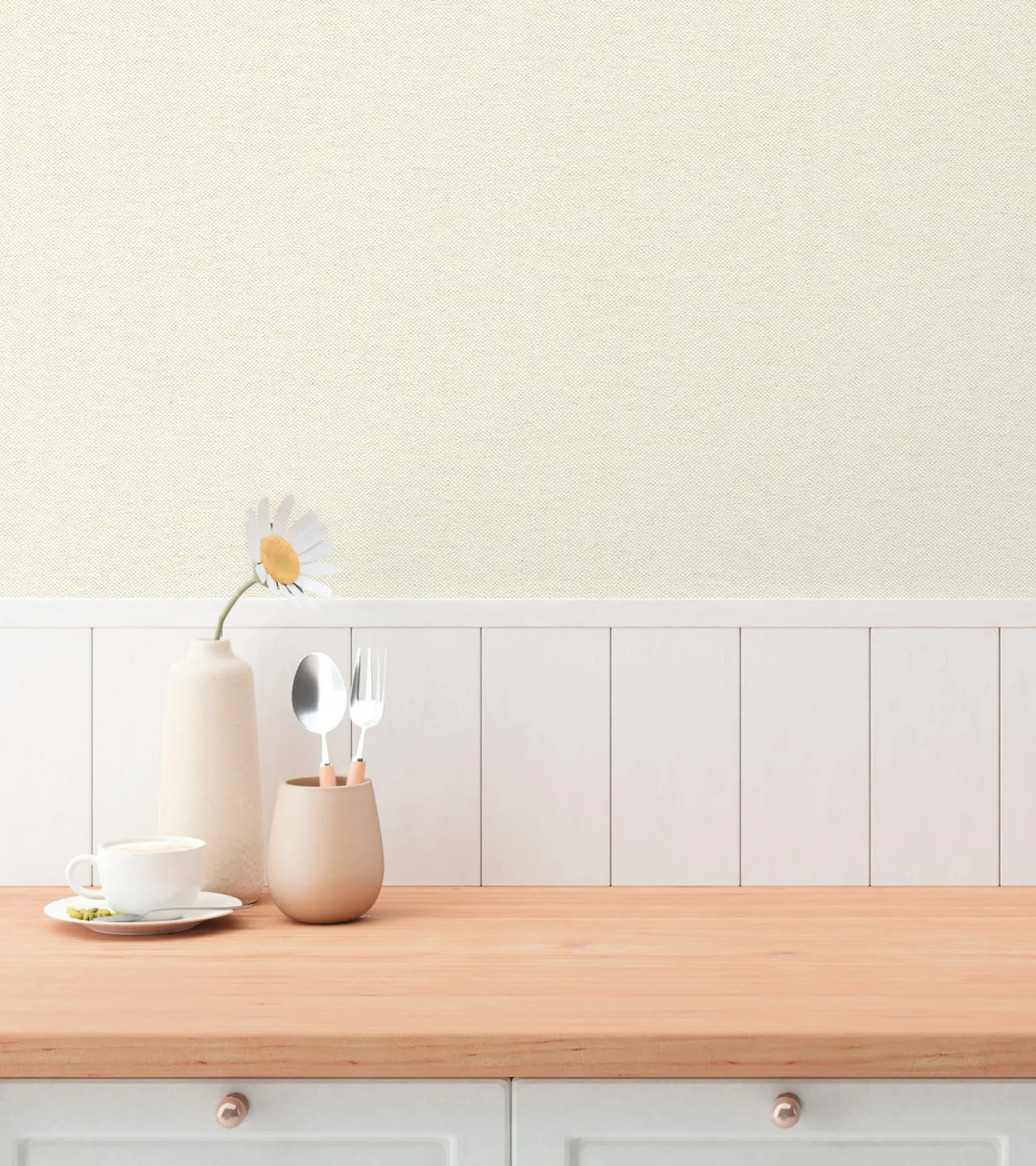 Vliestapete Uni Struktur Modern Creme Weiß 79098-2
