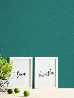Vliestapete Uni Struktur Optik Petrol 39030-9