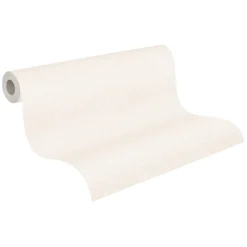 Vliestapete Uni Struktur Optik Weiß Creme 39030-2