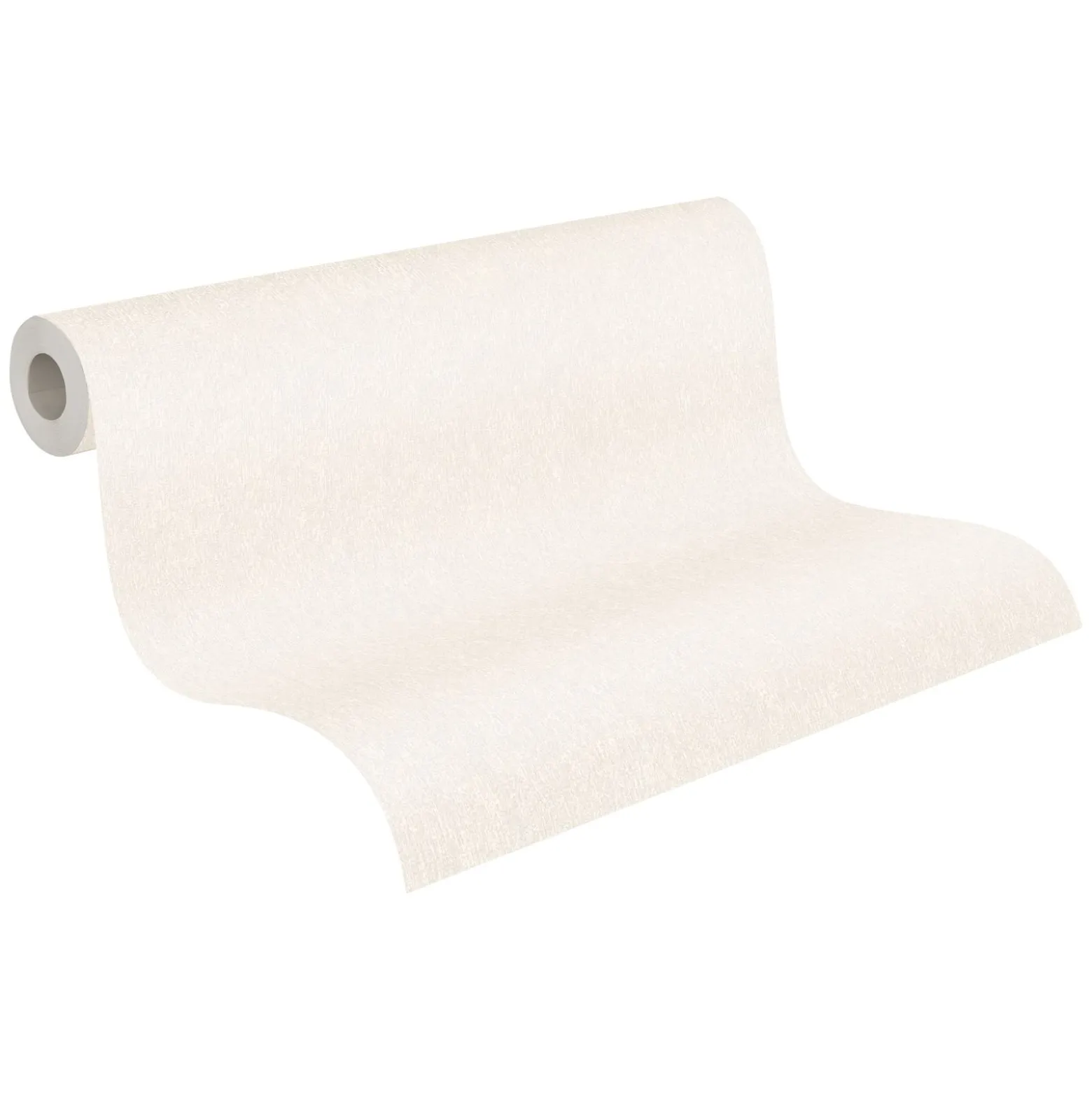 Vliestapete Uni Struktur Optik Weiß Creme 39030-2