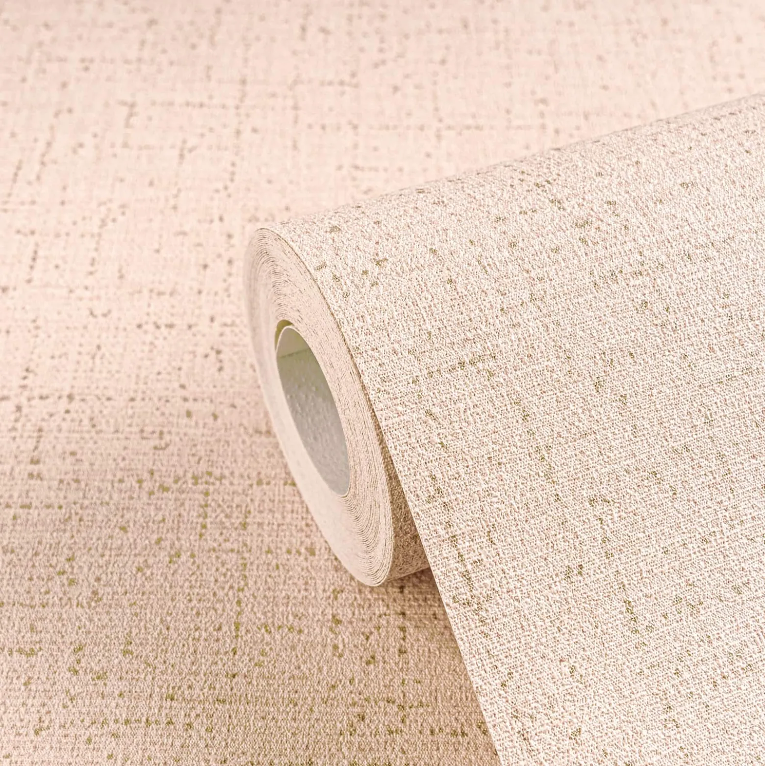Vliestapete Uni Struktur Rosa Creme Metallic 79066-6