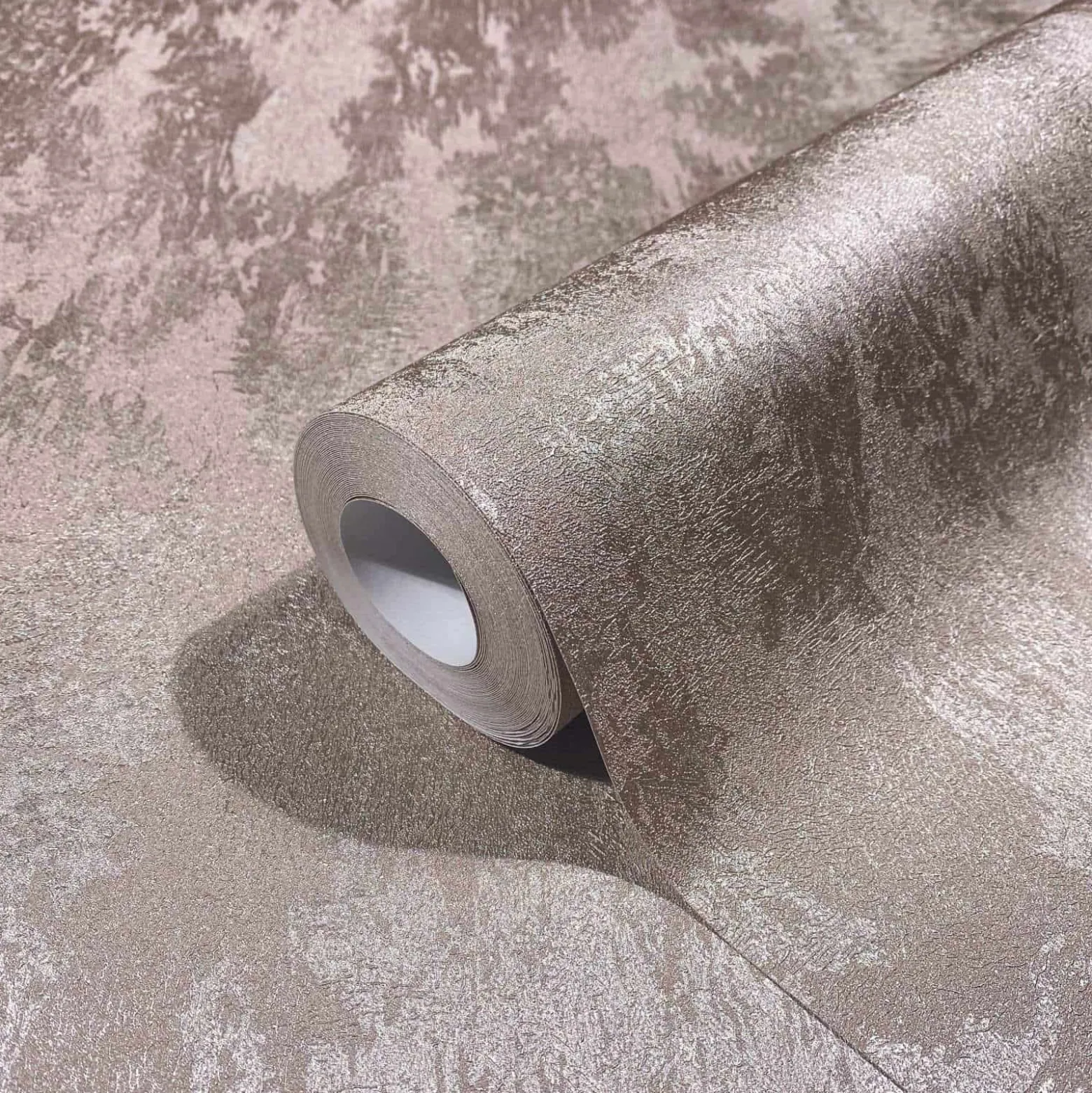 Vliestapete 34279 Uni Struktur Rosegold Marburg