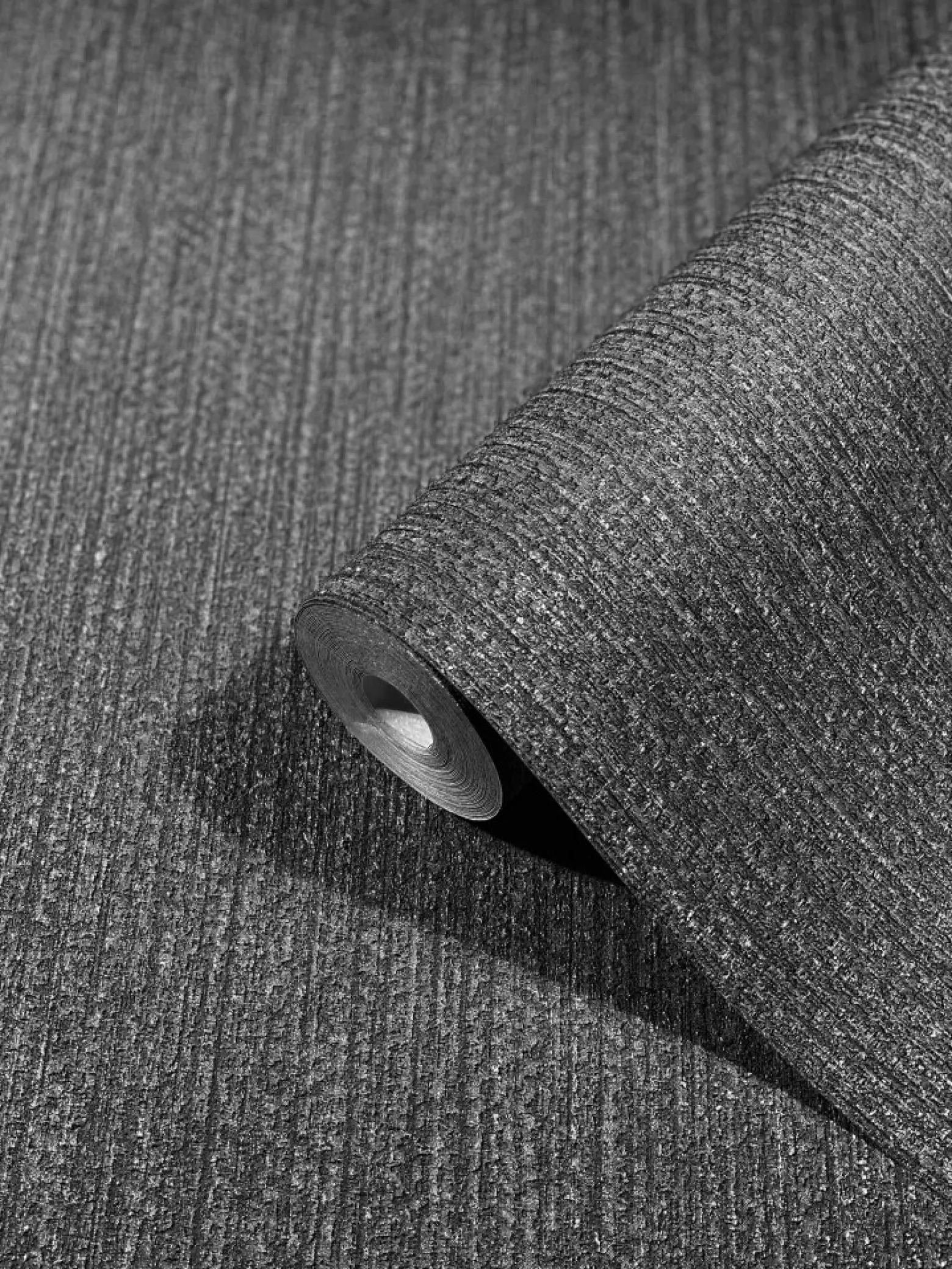 Vliestapete Uni Struktur schwarz metallic 32739