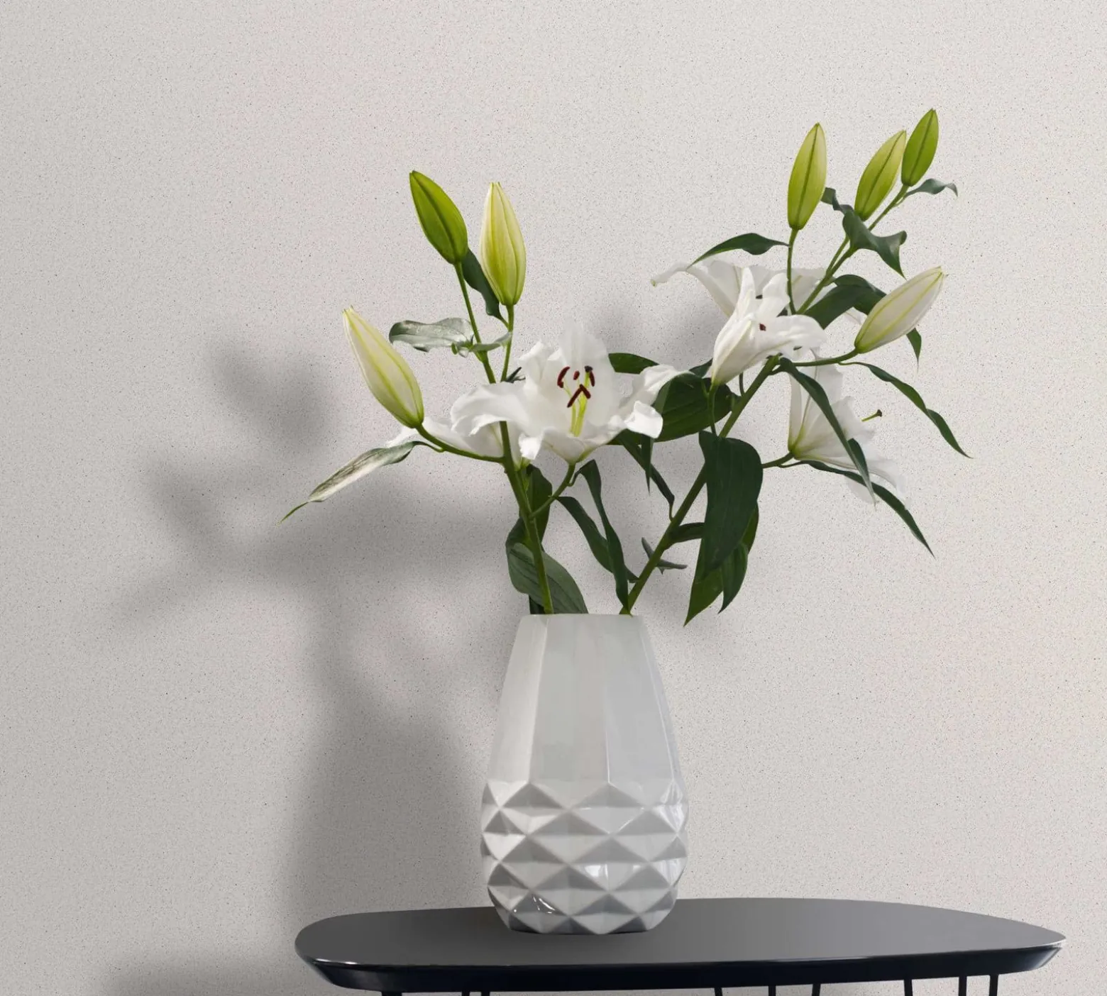 Vliestapete Uni Struktur Steinoptik Weiß Creme 33364