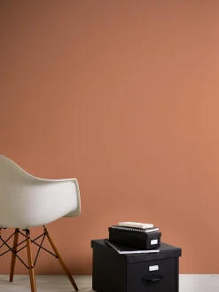 Vliestapete Uni Struktur Textil Optik Orange 39097-3