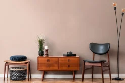 Vliestapete Uni Struktur Textil Optik Rosa Beige 39098-2