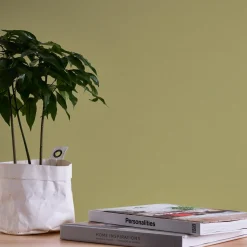 Vliestapete Uni Struktur Textil Optik Gelb Grün 39097-4