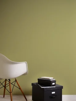Vliestapete Uni Struktur Textil Optik Gelb Grün 39097-4