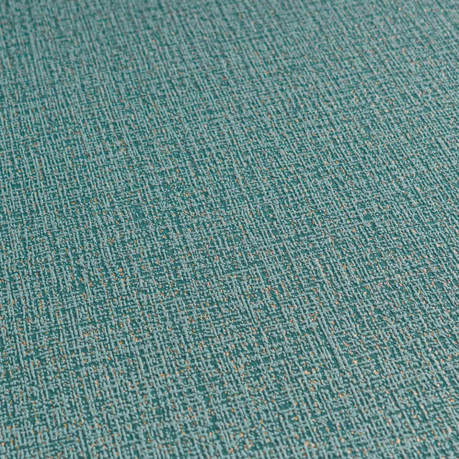 Vliestapete Uni Struktur Türkis Silber Metallic 79065-5