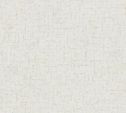 Vliestapete Uni Struktur Weiß Gold Metallic 79066-8