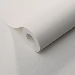 Vliestapete Uni Struktur Weiß Creme Metallic 10437-01