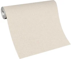 Vliestapete Uni Textil beige-braun 10215-32