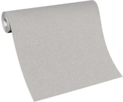 Vliestapete Uni Textil grau 10215-10