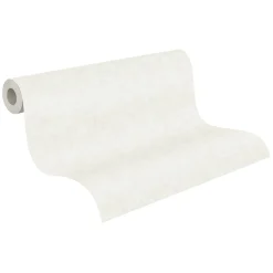 Vliestapete Uni Textil grau-weiß Geo Nordic 37535-1