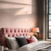 Vliestapete Uni Textiloptik Struktur Rosa 79202-2