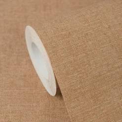 Vliestapete Uni Textiloptik Modern Braun 79165-9