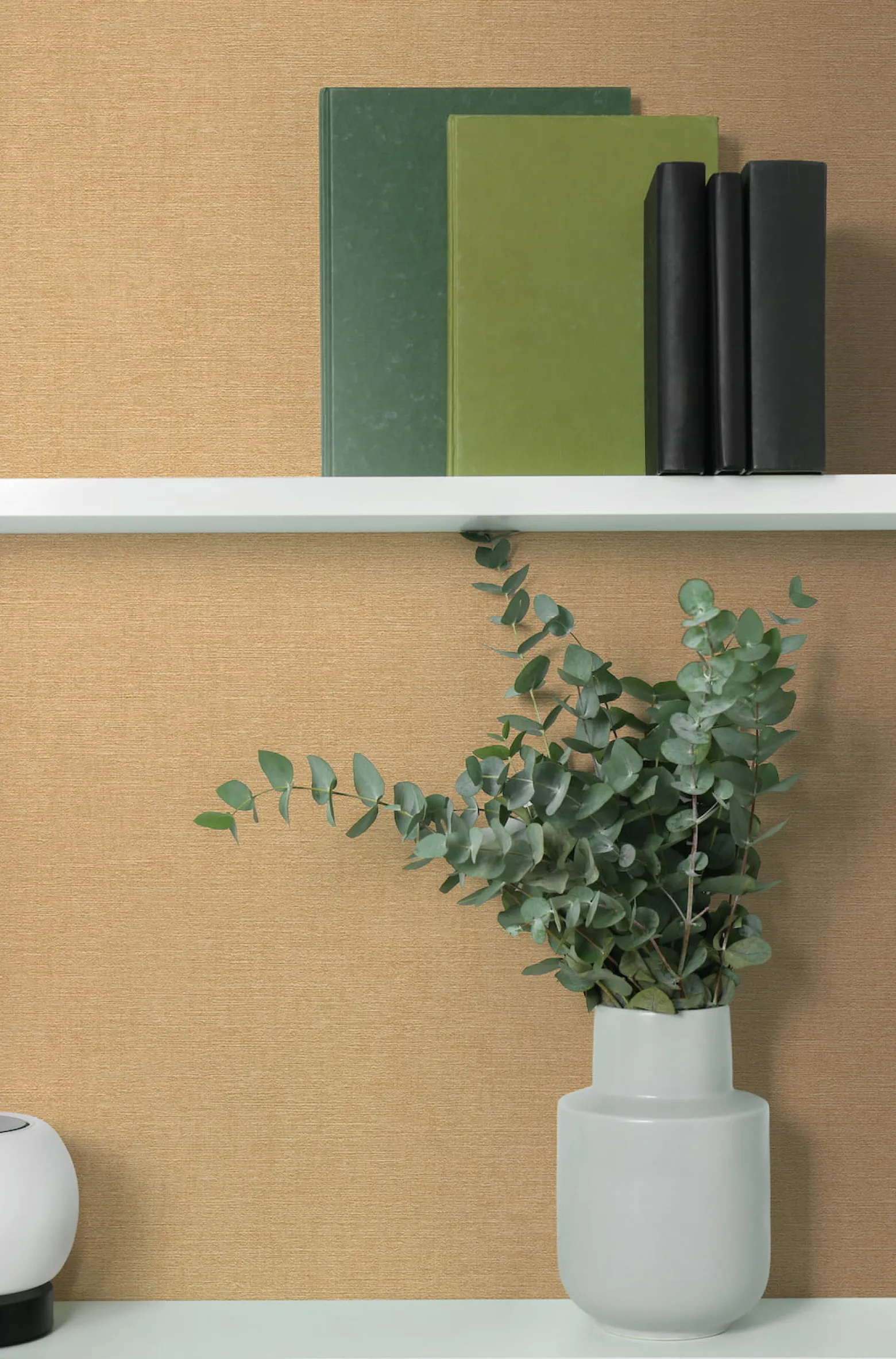 Vliestapete Uni Textiloptik Modern Beige Gelb 79165-6