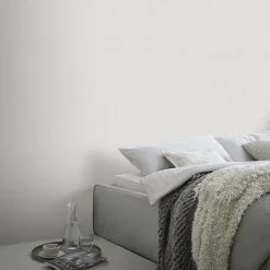 Vliestapete Uni Textiloptik Creme Grau Glitzer 10539-14