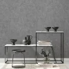Vliestapete Uni Textiloptik Silber Metallic 10473-29