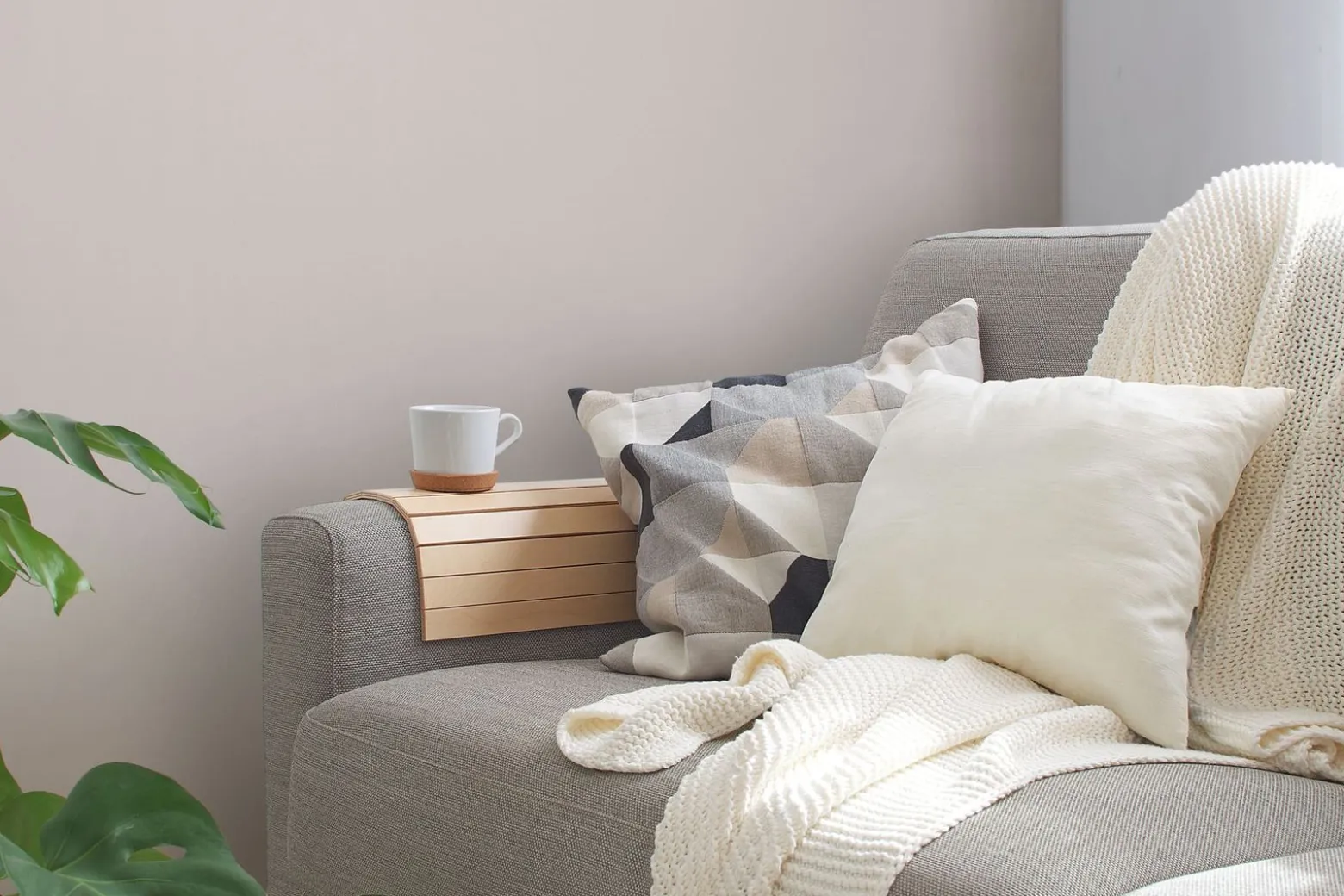 Vliestapete Uni Textil Optik Creme Beige 3908-68