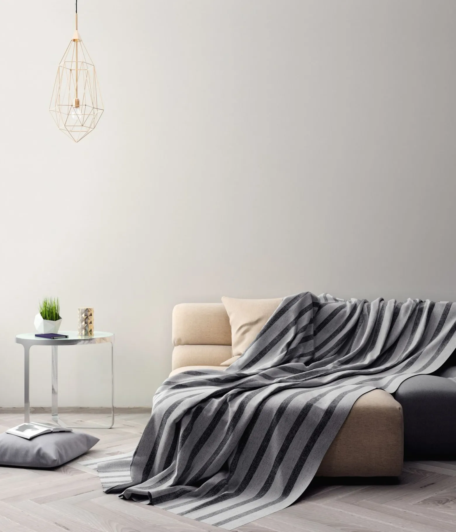 Vliestapete Uni Textil Optik Weiß Hellgrau 3908-51