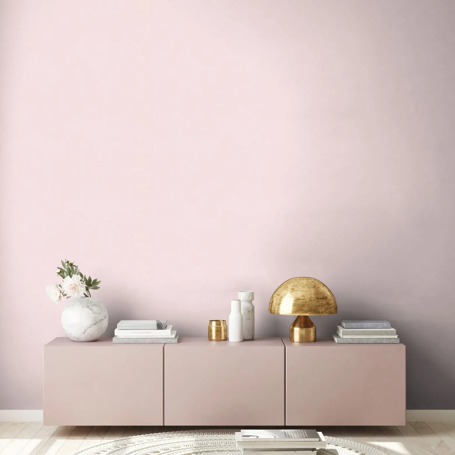 Vliestapete Uni Textil Optik Rosa Weiß 3908-37