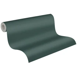 Vliestapete Uni Textil Optik Struktur Petrol 39266-4