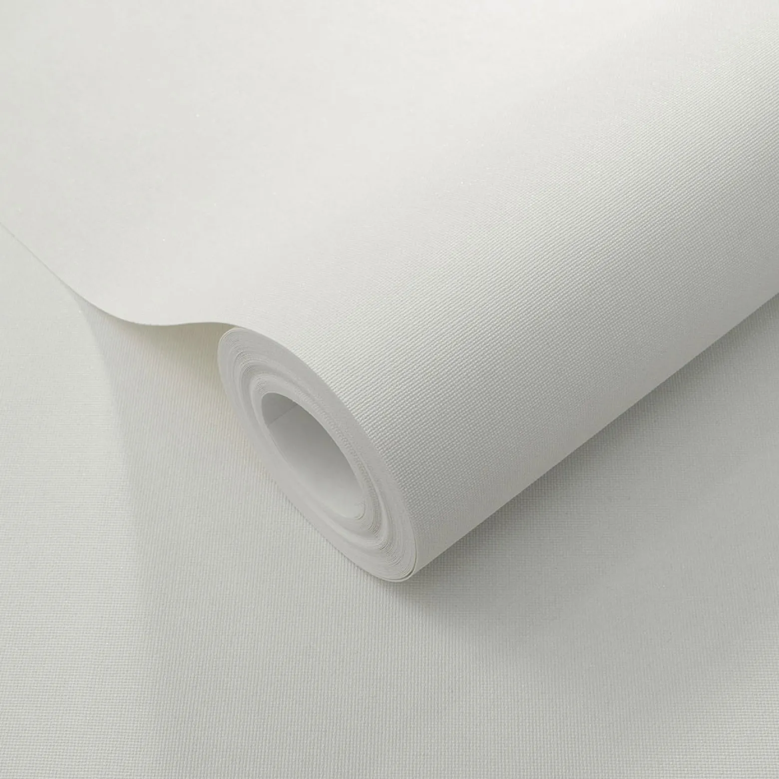 Vliestapete Uni Textiloptik Weiß Glitzer 10473-01
