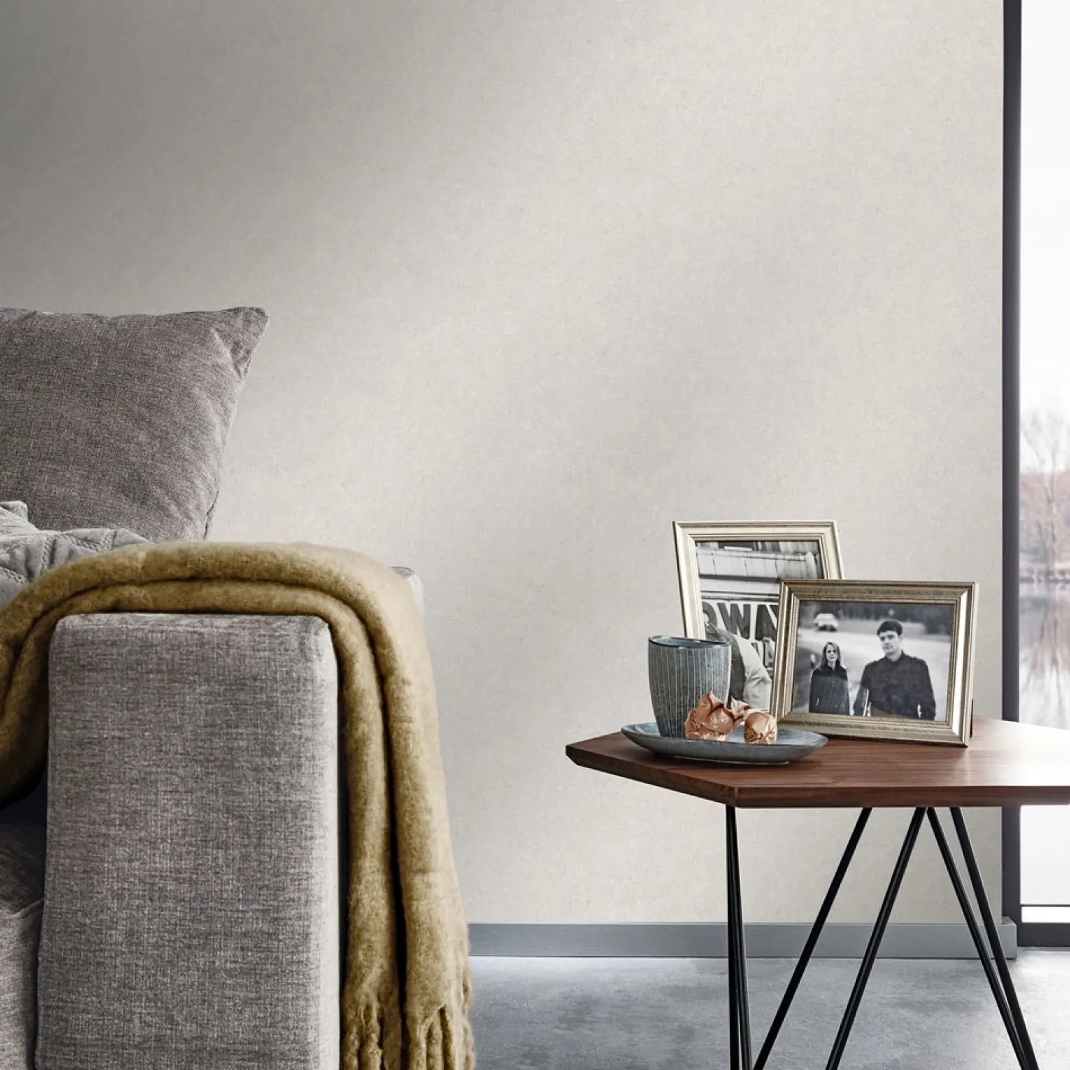 Vliestapete Uni Textiloptik Modern Creme 10430-39