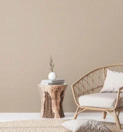 Vliestapete Uni Textil Optik Beige Glitzer 38662-1