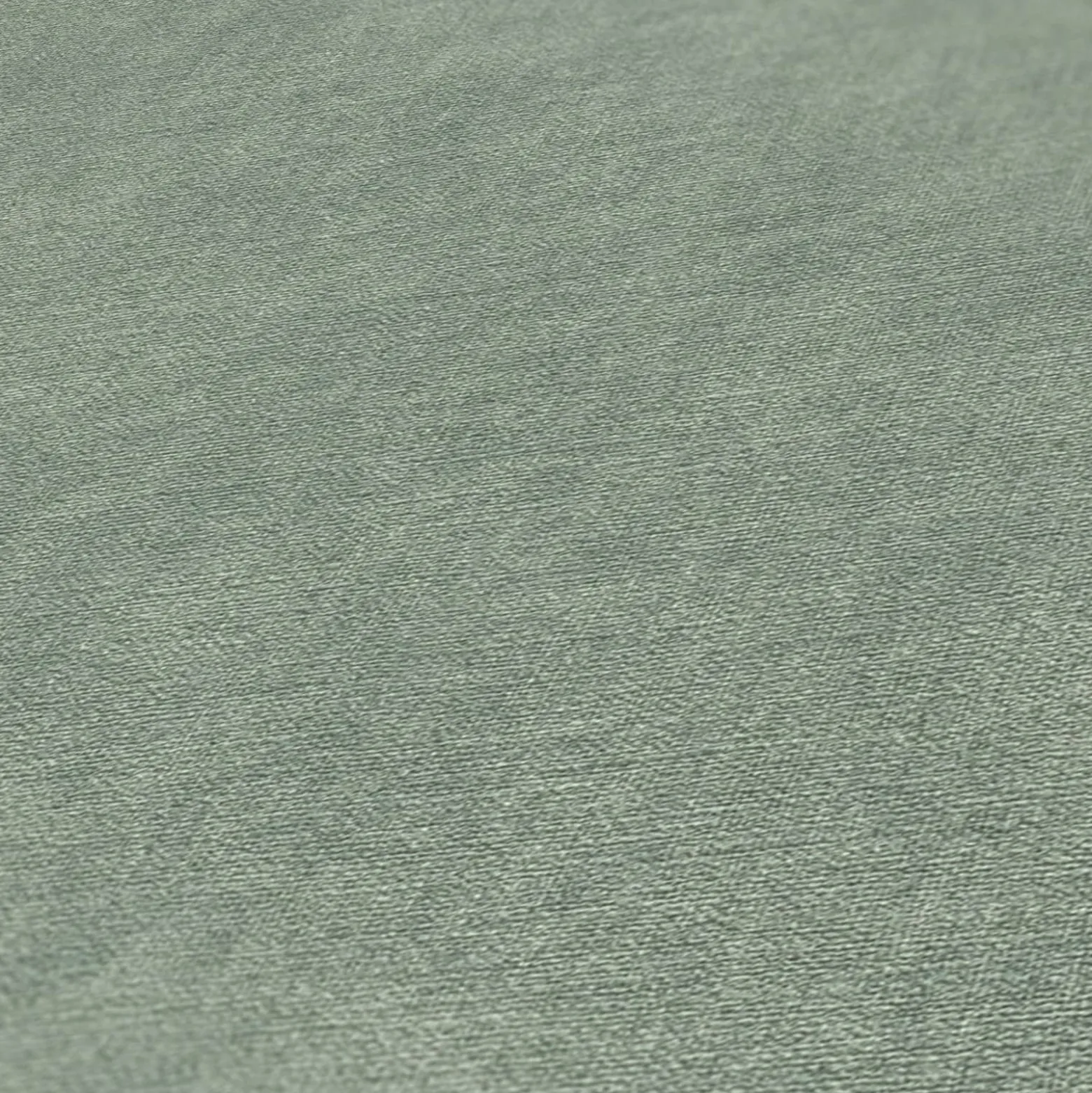 Vliestapete Uni Textil Optik Struktur Grün 39566-5