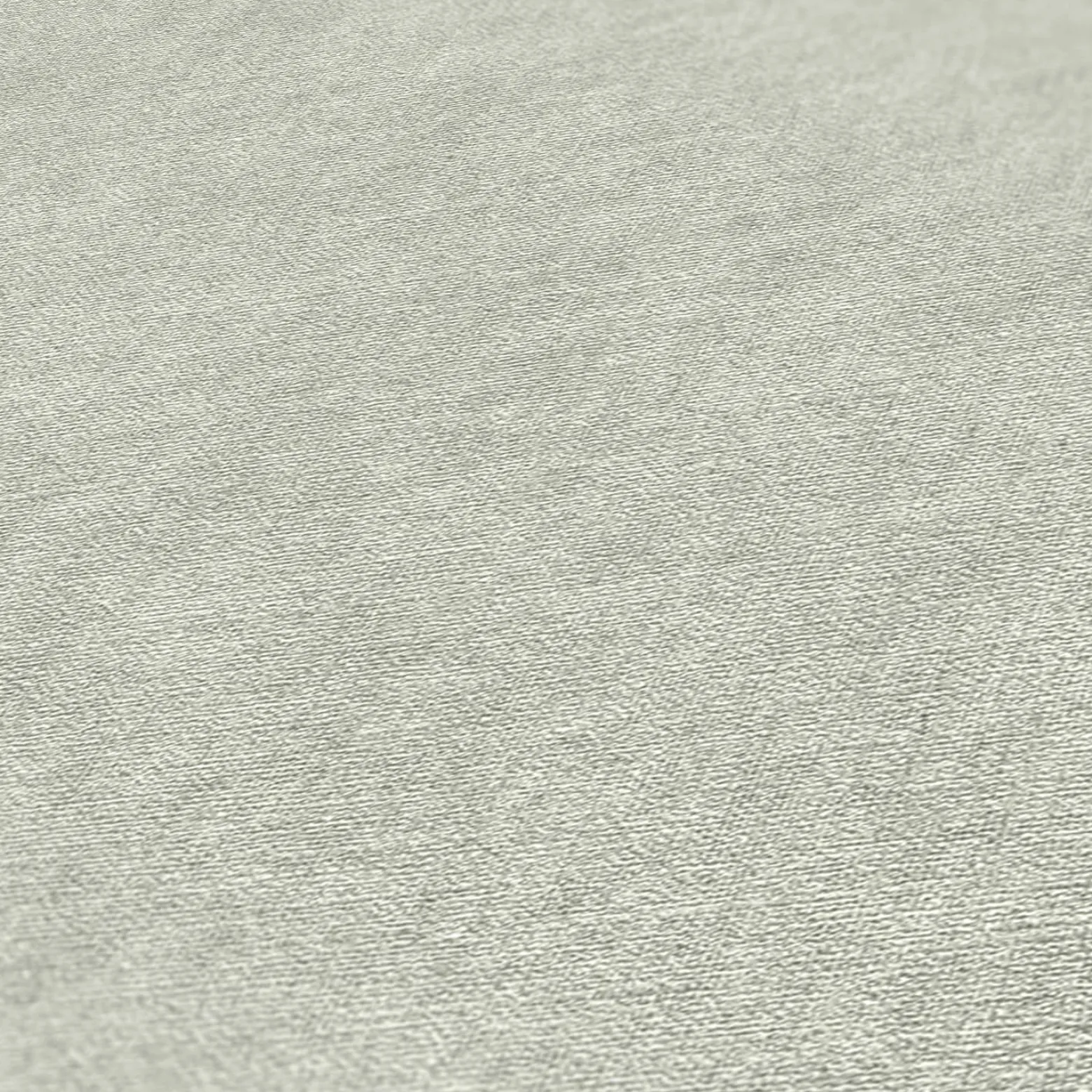 Vliestapete Uni Textil Optik Struktur Grau Grün 39565-8