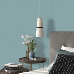 Vliestapete Uni Textiloptik Blau Glitzer 10539-08