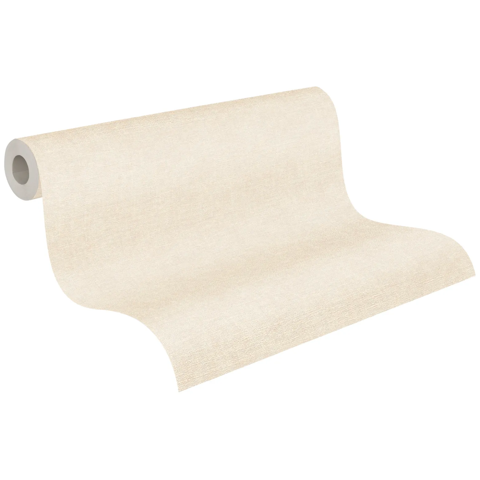 Vliestapete Uni Textil Optik Struktur Creme 39565-2
