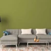 Vliestapete Uni Textil-Optik gelb-grün 37749-3