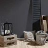 Vliestapete Uni Textil-Optik schwarz 36922-2